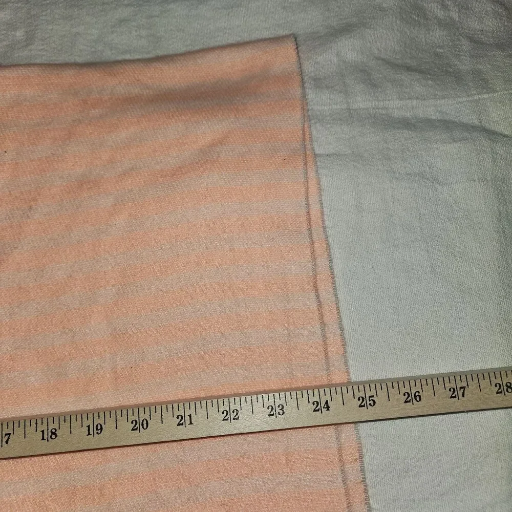 GAP Pink Striped Blanket Scarf Tassles Valentine Preppy Cute Y2k Soft 80